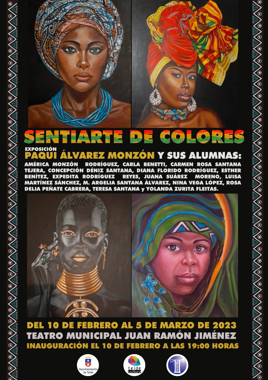 Inauguración de la exposición SENTIARTE DE COLORES, de Paqui Álvarez Monzón y sus alumnas