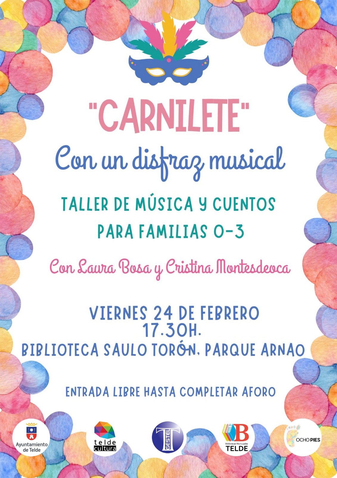 "CARNILETE" Con un  disfraz musical .