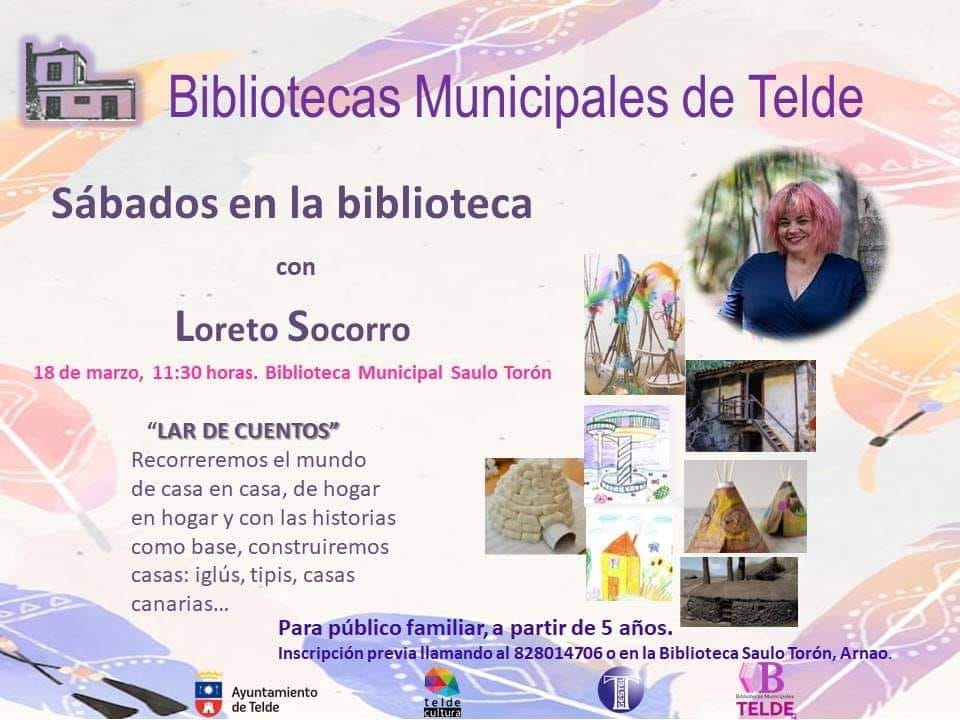 Sábado en la Biblioteca con Loreto Socorro con su taller para público familiar