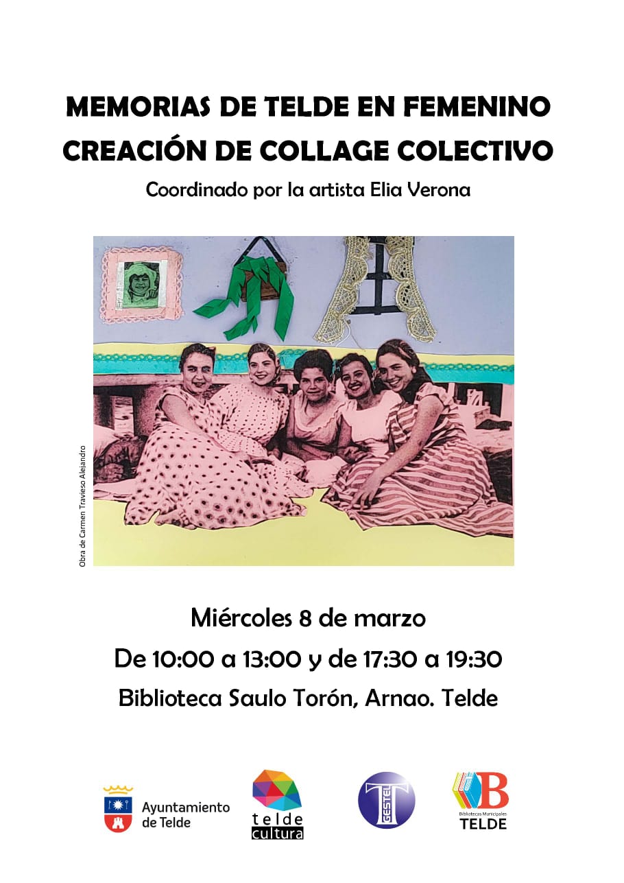 Memoria de Telde en femenino, collage colectivo
