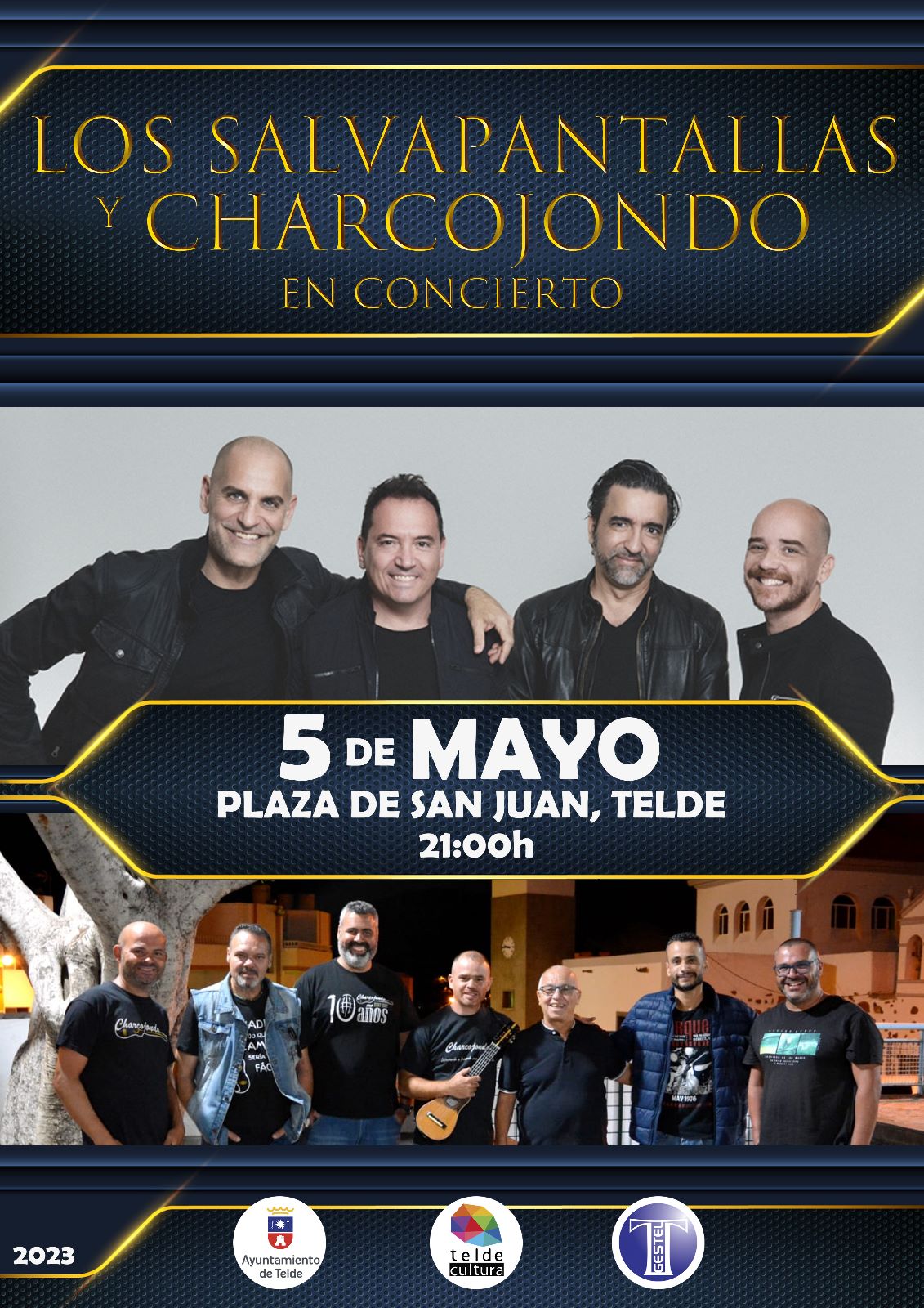 Los Salvapantallas y Charcojondo en concierto