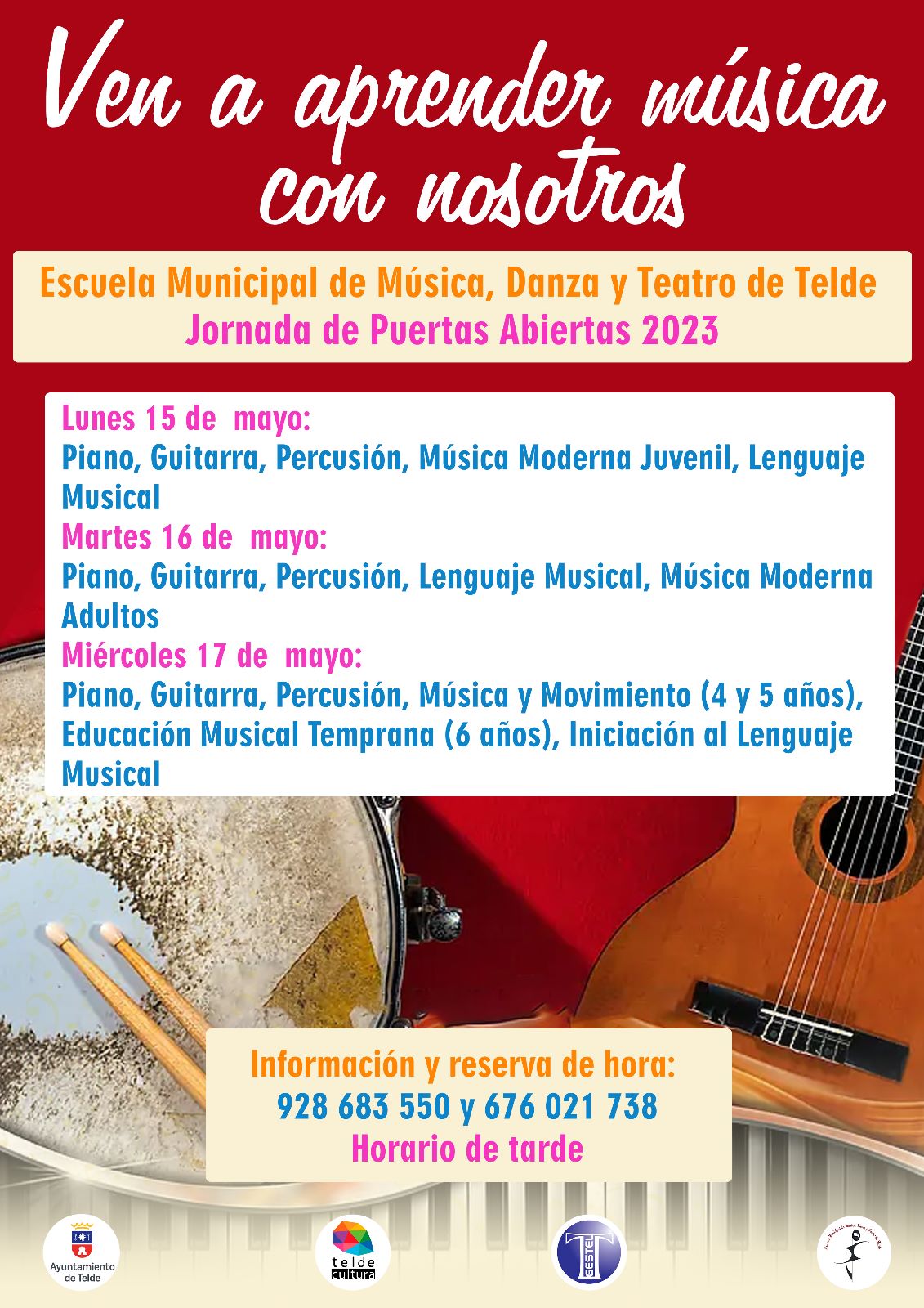 Jornada de puertas abiertas de la Escuela Municipal de Música, Danza y Teatro de Telde