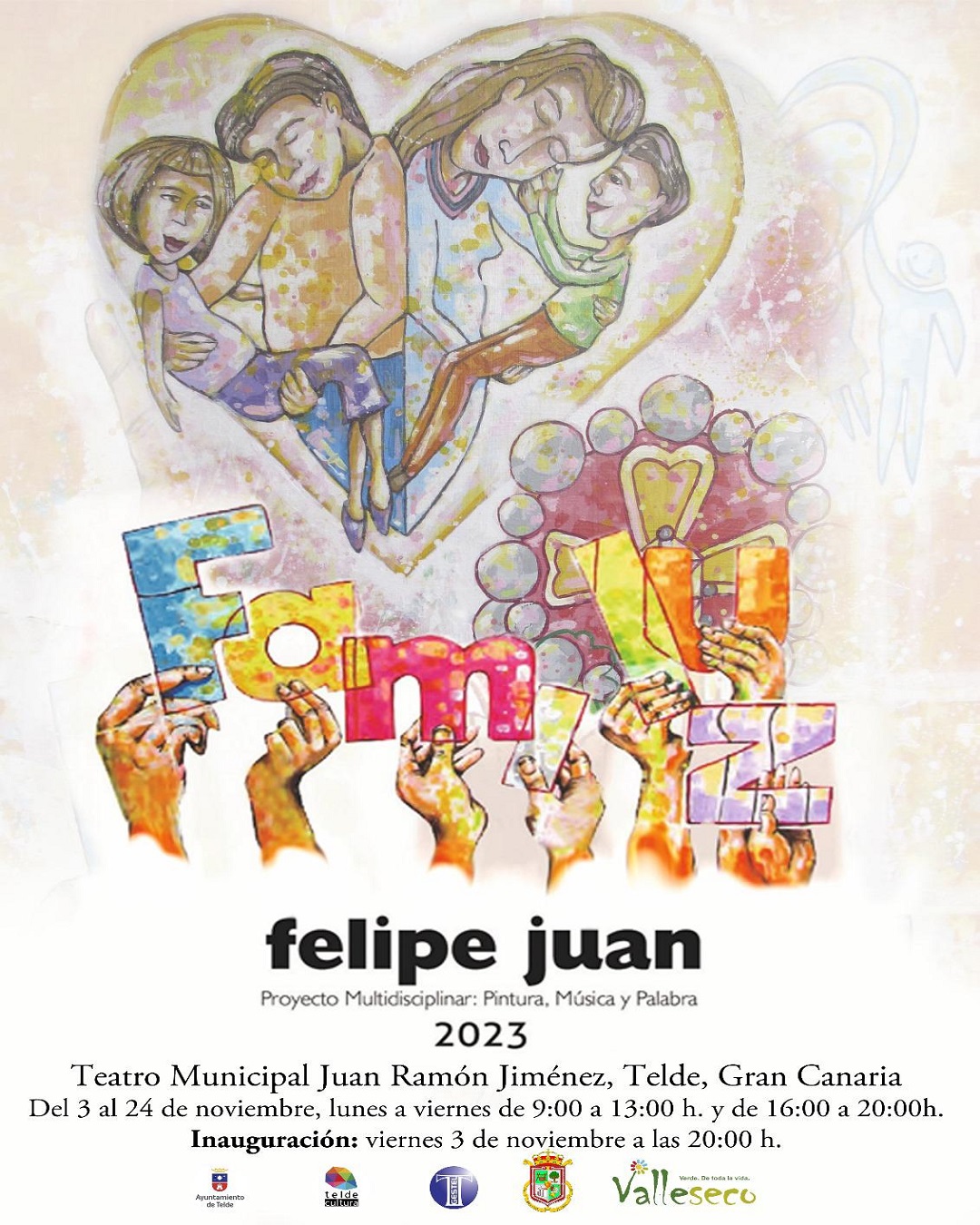 Felipe Juan regresa a Telde con su nuevo proyecto artístico FAMILUZ