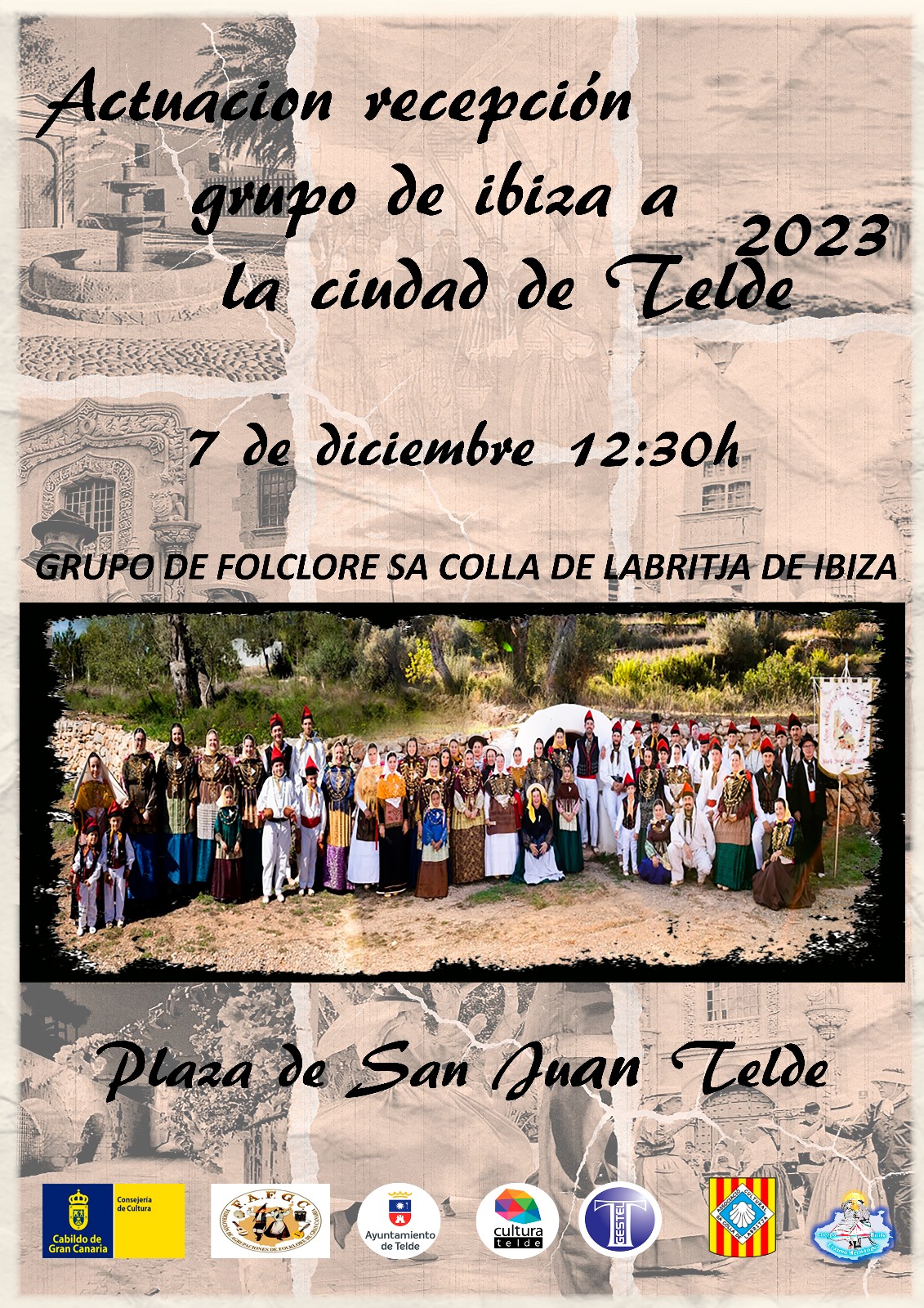 Actuación recepción Grupo Ibiza a la ciudad de Telde
