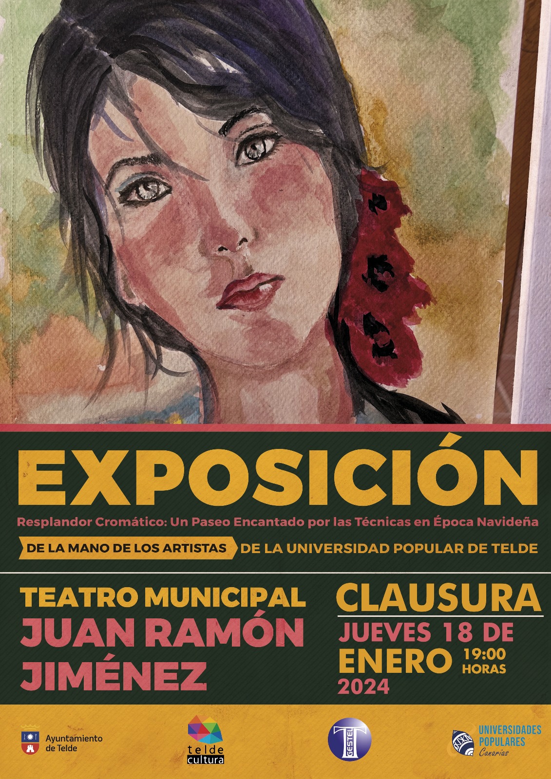 Clausura de la exposición "Resplandor Cromático: Un Paseo Encantado por las Técnicas en Época Navideña"