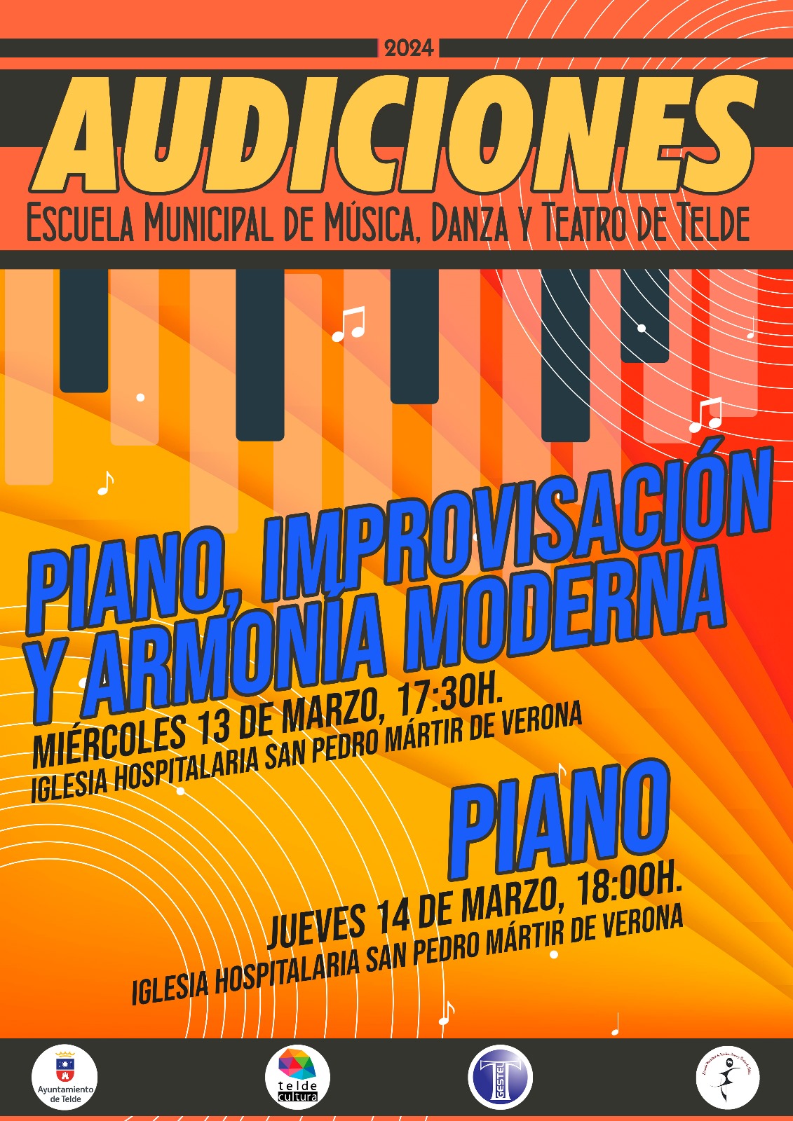 Audiciones de Piano, Improvisación y Música Moderna
