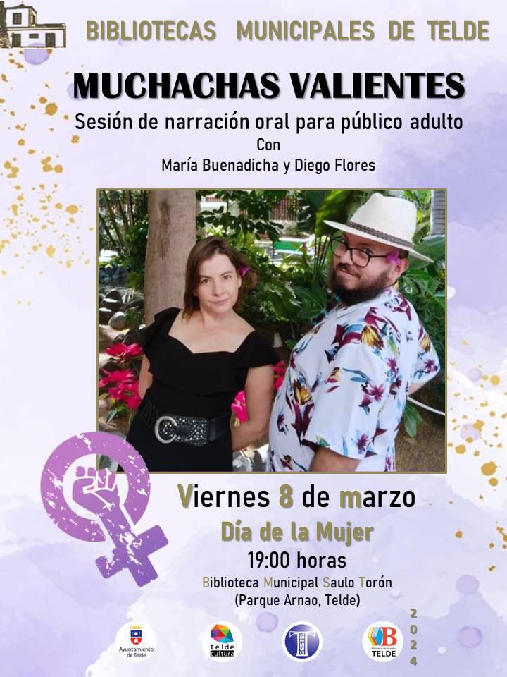 Narración oral para público adulto “MUCHACHAS VALIENTES”.