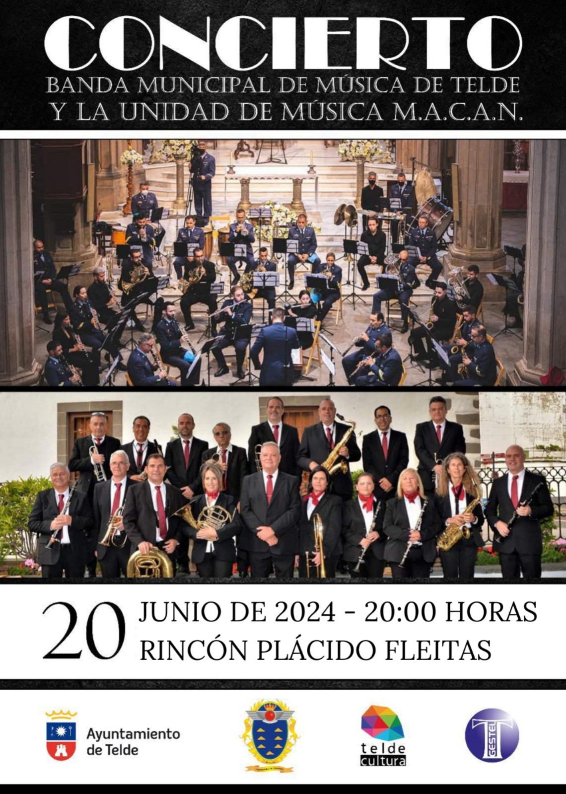 Concierto de la Banda Municipal de Música de Telde y la Unidad de Música M.A.C.A.N