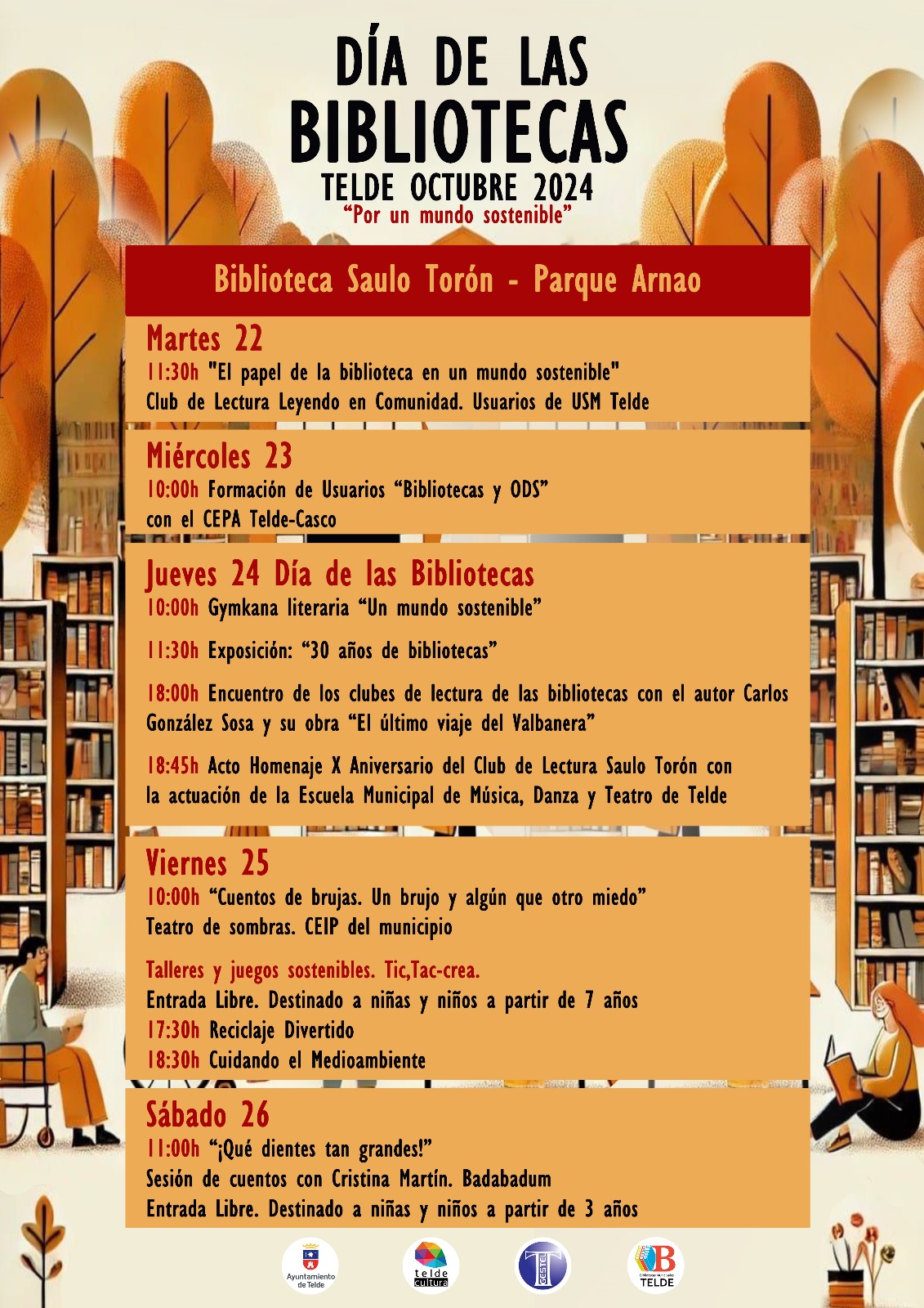 Programación: Día de las Bibliotecas 2024