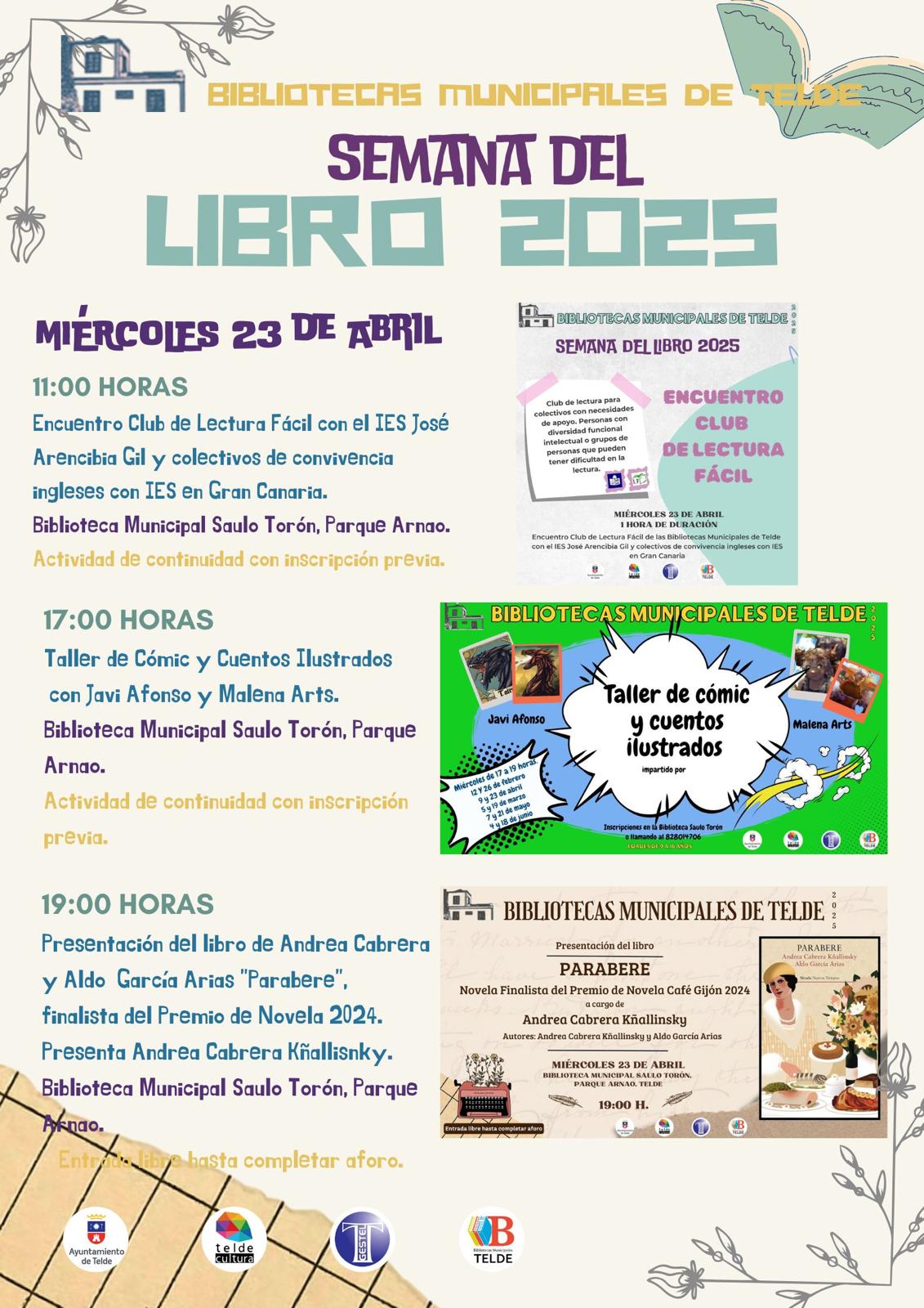 Día del Libro Telde 2025 - miércoles 23 de abril