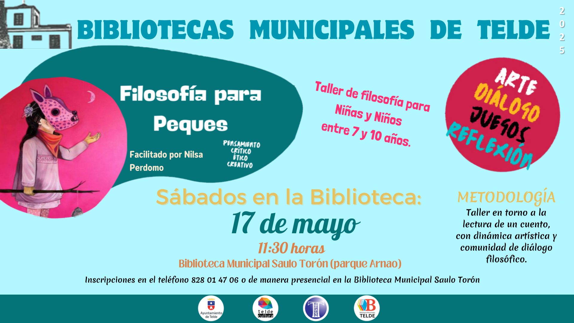 ¡¡SÁBADOS EN LA BIBLIOTECA!! - “Filosofía para niñas y niños”
