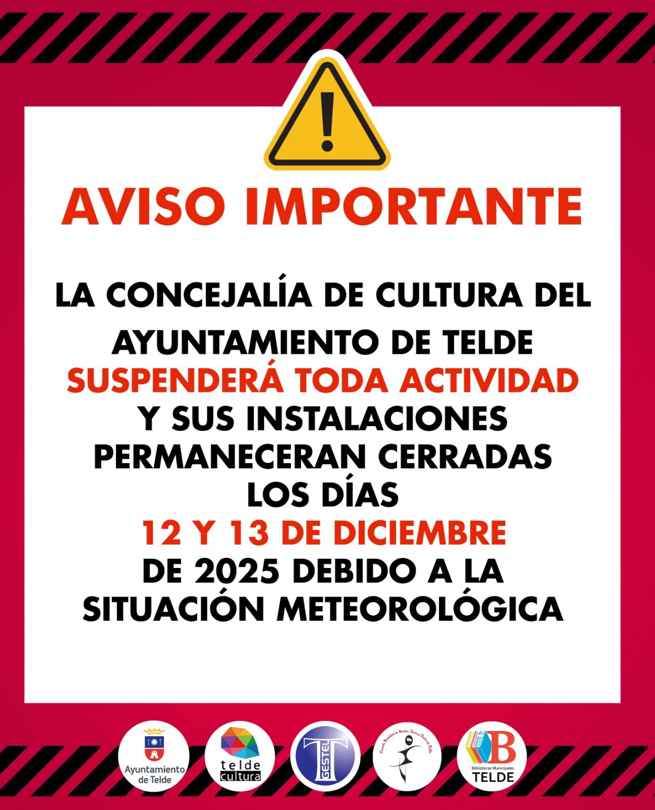 ¡AVISO IMPORTANTE!
