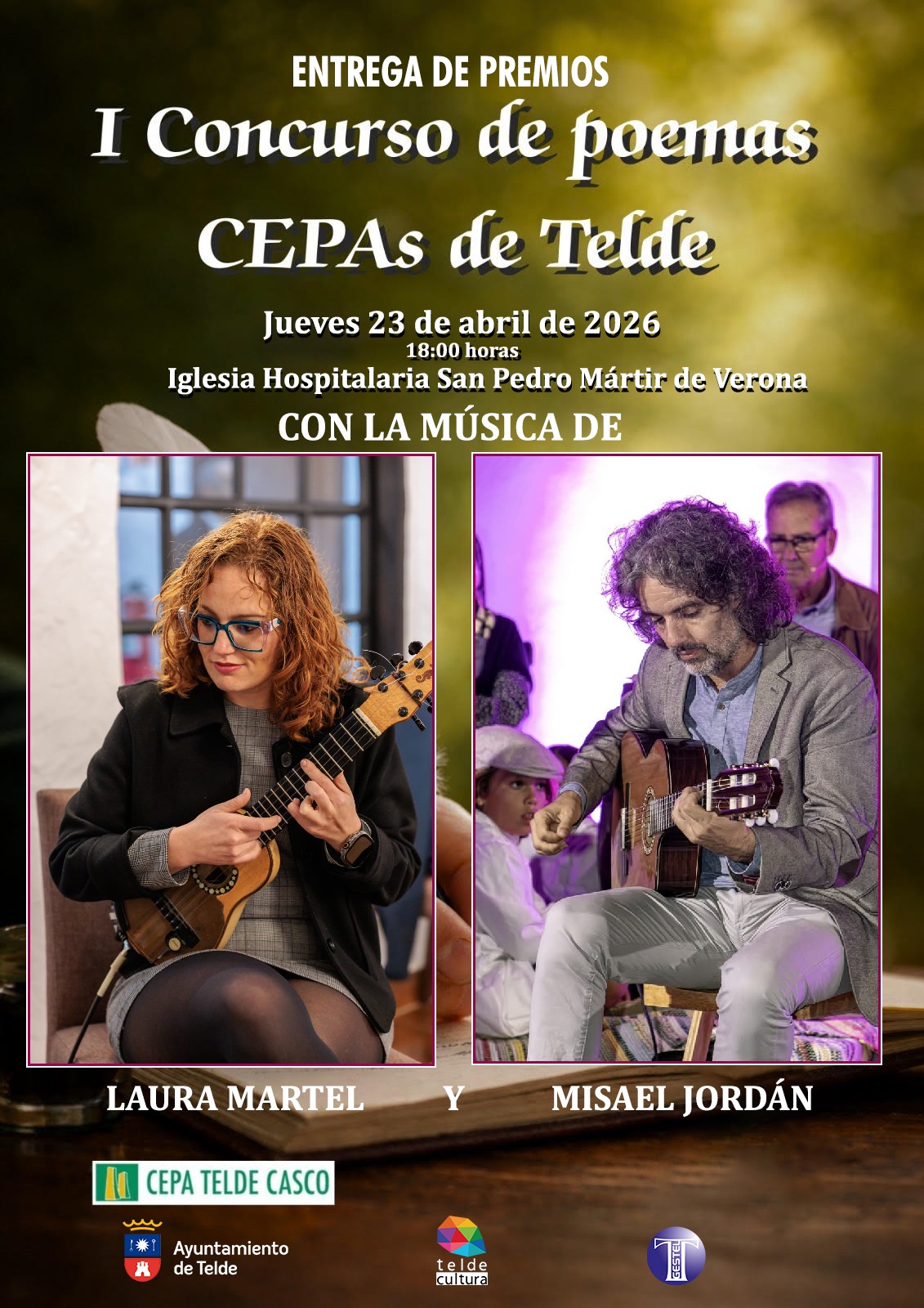 I Concurso de Poemas de los CEPAs de Telde con Laura Martel y Misael Jordán